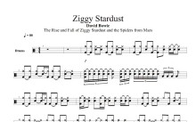 David Bowie《Ziggy Stardust》鼓谱_架子鼓谱