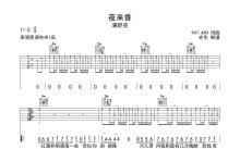 满舒克《夜来香》吉他谱_C调吉他弹唱谱_扫弦版