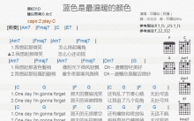 邓福如《蓝色是最温暖的颜色》吉他谱_C调吉他弹唱谱_和弦谱