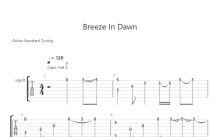 风兮《breeze in dawn》吉他谱_吉他独奏谱