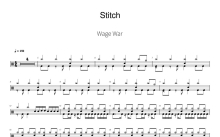 Wage War《Stitch》鼓谱_架子鼓谱