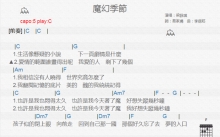 梁咏琪《魔幻季节》吉他谱_C调吉他弹唱谱_和弦谱