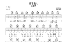 王富贵《情字最大》吉他谱_C调吉他弹唱谱