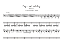 潘多拉乐队/PANTERA《Psycho Holiday》鼓谱_架子鼓谱