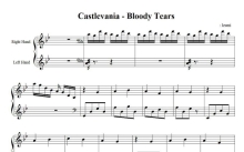 Castlevania《bloody tears》钢琴谱