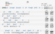 梁静茹《序》吉他谱_C调吉他弹唱谱_和弦谱