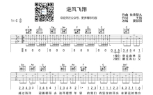 《逆风飞翔》吉他谱_C调吉他弹唱谱
