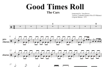 Cars《Good Times Roll》鼓谱_架子鼓谱