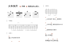 齐秦《火车快开》吉他谱_吉他弹唱谱_和弦谱