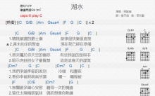 梁咏琪《湖水》吉他谱_C调吉他弹唱谱_和弦谱