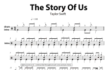 Taylor Swift《The Story of Us》鼓谱_架子鼓谱