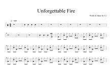 U2《The unforgettable fire》鼓谱_架子鼓谱