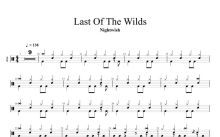Nightwish《Last of the Wilds》鼓谱_架子鼓谱
