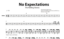The Rolling Stones《No Expectations》鼓谱_架子鼓谱