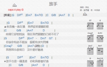 阿杜《放手》吉他谱_G调吉他弹唱谱_和弦谱