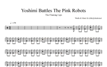 Flaming Lips《Yoshimi Battles The Pink Robots》鼓谱_架子鼓谱