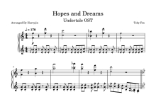 Toby Fox《Hopes and Dreams》钢琴谱