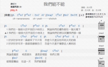 方大同《我们能不能》吉他谱_A调吉他弹唱谱_和弦谱