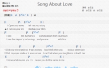 李玉玺《Song About Love》吉他谱_C调吉他弹唱谱_和弦谱