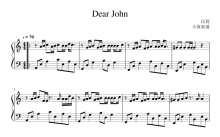 比莉《Dear john》钢琴谱