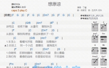 丁当《想原谅》吉他谱_C调吉他弹唱谱_和弦谱
