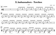 张杰 /Ambassadors《Torches》鼓谱_架子鼓谱