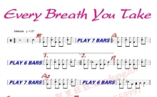 The Police《Every Breath You Take》鼓谱_架子鼓谱
