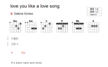 赛琳娜·戈麦斯《love you like a love song》吉他谱_C调吉他弹唱谱_和弦谱