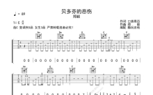 郑毅《贝多芬的悲伤》吉他谱_C调吉他弹唱谱