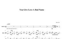 Bon Jovi《You Give Love A Bad Name》鼓谱_架子鼓谱