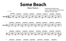 Blake Shelton《Some Beach》鼓谱_架子鼓谱