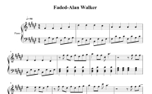 Alan Walker《Faded》钢琴谱