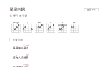 哈利《星星失眠》吉他谱_C调吉他弹唱谱_和弦谱