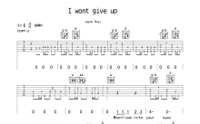 Jason Mraz《i wont give up》吉他谱_D调吉他弹唱谱