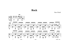 五级考级曲目《Dave Weckl  Rock》鼓谱_架子鼓谱