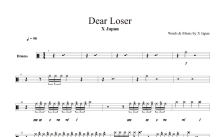 X-Japan《Dear Loser》鼓谱_架子鼓谱