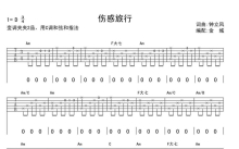 钟立风《伤感旅行》吉他谱_C调吉他弹唱谱