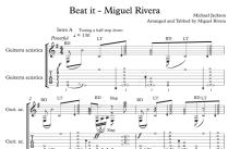 迈克杰克逊《Beat It》吉他谱_吉他独奏谱_Miguel Rivera版