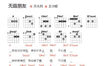 方大同《无菇朋友》吉他谱_A调吉他弹唱谱_和弦谱