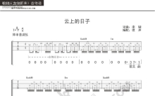 李健《云上的日子》吉他谱_F调吉他弹唱谱