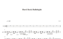Lordi《Hard rock hallelujah》鼓谱_架子鼓谱