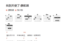 薛凯琪《找到天使了》吉他谱_C调吉他弹唱谱_和弦谱