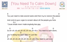 Taylor Swift《You Need To Calm Down》_尤克里里谱