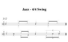 风格练习《Jazz - 4/4 Swing》鼓谱_架子鼓谱
