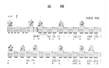 邓丽君《云河》吉他谱_C调吉他弹唱谱